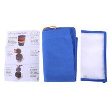 Bustina di 5 Galloni di Hash di Essenza di Kit Estrattore di Erbe di Ghiaccio Con Schermo di Pressatura (Blu 220 Micrometri Hash Bag + Premendo