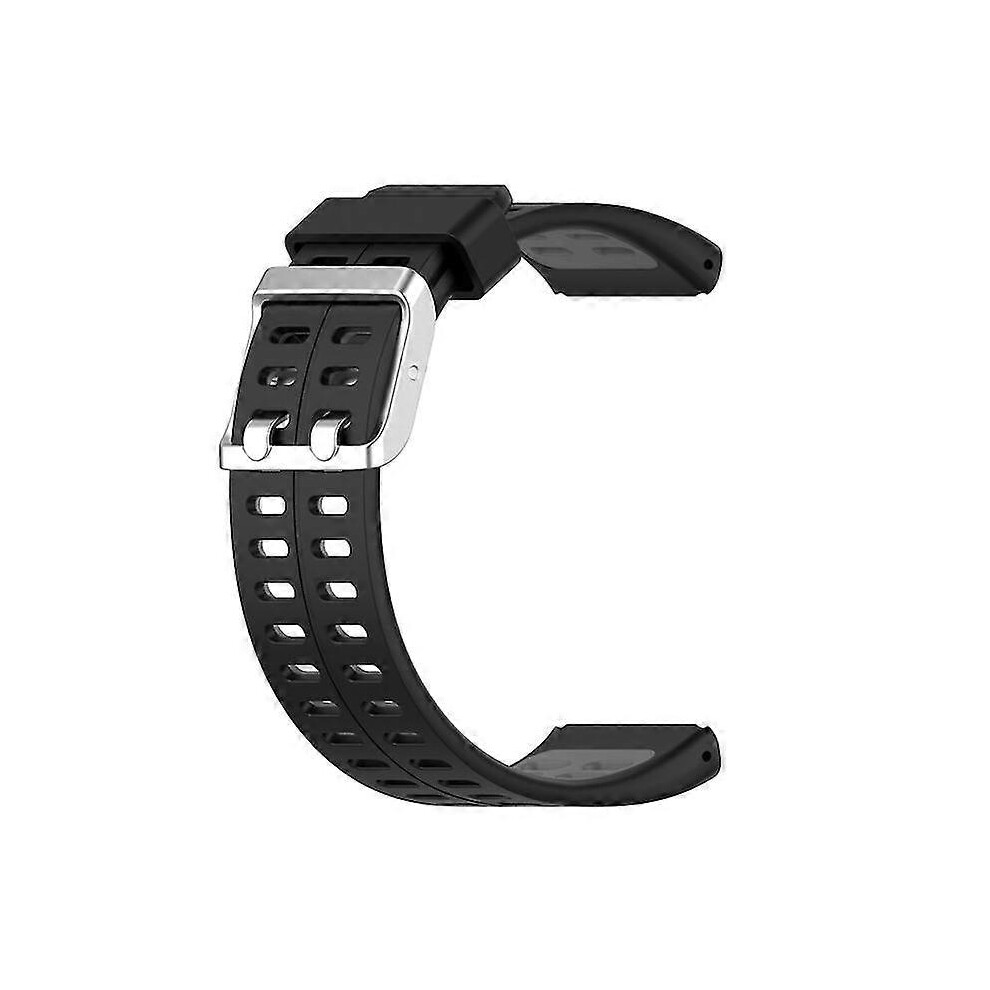 ( & Gray) Polar V800 Replacement Band Adjustable Sweatproof Silicone Wristband Watch Strap Black 7624176665370