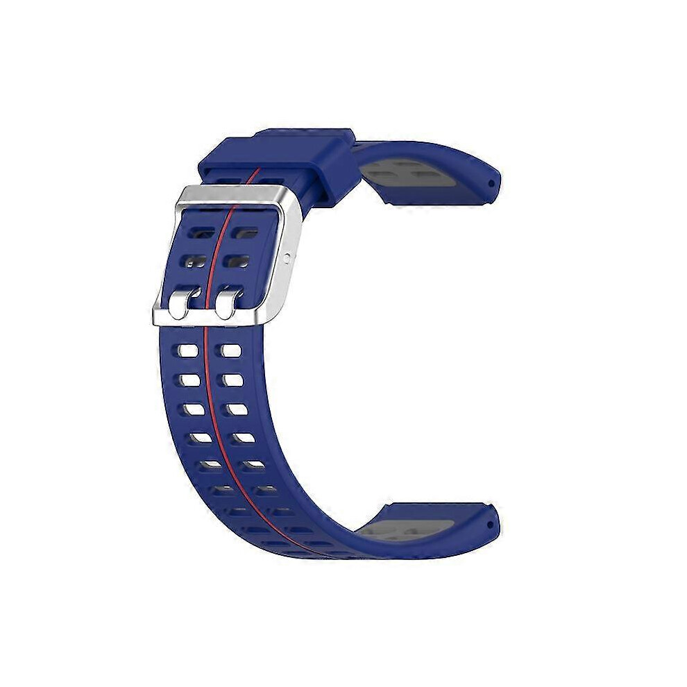 (Blue & Grey) Polar V800 Replacement Band Adjustable Sweatproof Silicone Wristband Watch Strap Blue,Grey 7624176665400