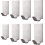 Bathroom Stainless Steel Towel Rack with 8 Coat Hooks (Silver) 2