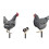 Waterproof Acrylic Chicken Shape Garden Decorative SignA 2