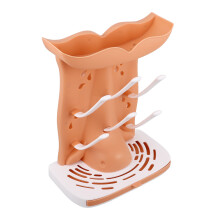 Orange Multifunctional Baby Bottle Drying Stand Durable Plastic