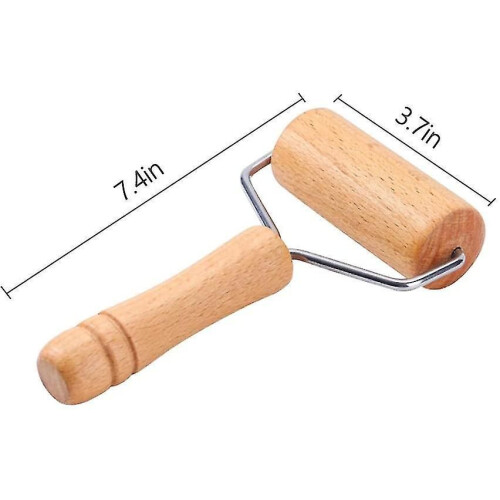Pastry Pizza Roller Natural Wood Rolling Pins for Baking 2