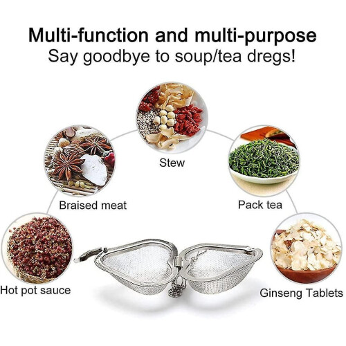 4 Pieces Stainless Steel Tea Strainers, Reusable Tea Balls 2