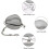 4 Pieces Stainless Steel Tea Strainers, Reusable Tea Balls 4