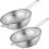 2 Pcs Stainless Steel Colander with Handle 2