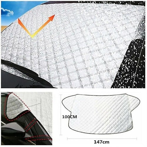Κάλυμμα χιονιού παρμπρίζ αυτοκινήτου με προστατευτικό σκίασης από πάγο και πάγο 2