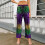 Women's Glitter Sequin Long Loose Pants Bling Party-Multi L 6