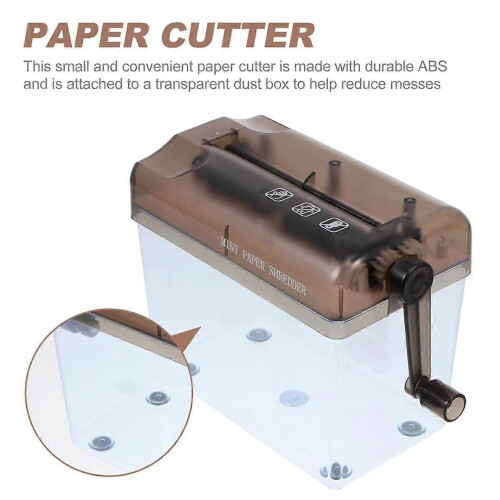 Desktop Manual Mini Hand Cutting Tool A4 Machine Documents Crusher for Home 2
