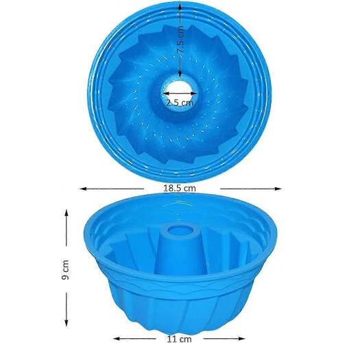 7-Inch Silicone Cake Mold, Matte Surface, Reusable, Random Color 2