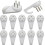 Invisible Nail Screws Wall Hooks, 100Pcs, 30x15mm 2