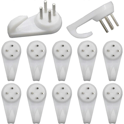 Invisible Nail Screws Wall Hooks, 100Pcs, 30x15mm 1