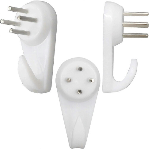 Invisible Nail Screws Wall Hooks, 100Pcs, 30x15mm 2