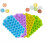 4 Pack Silicone Ice Cube Tray with Lids, BPA Free, Easy Release, Square 4