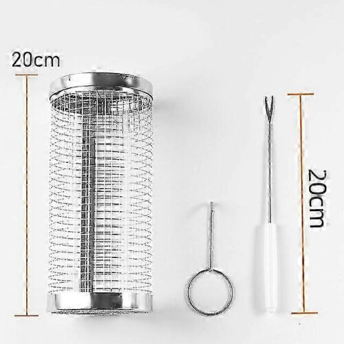 Stainless Steel Automatic Flipping BBQ Grills, Adjustable Width Skewers20CM Set 1
