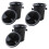 Black Plastic Wine Spittoon with Funnel - Standard Size 2