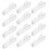 12PCS Serving Tongs Spoon Fork for Charcuterie AppetizersTransparent 2