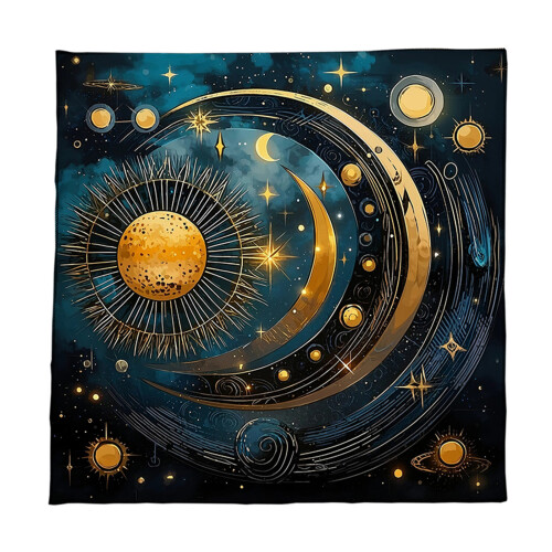 Tarots Tablecloth Mat Tarots Reading Mat Divinations-75x75cm