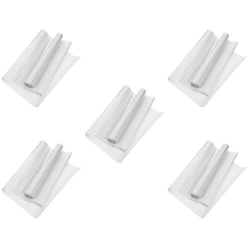 5Rolls Wear-Resistant Pet Transfer Tape with Alignment Grid for Decor 2