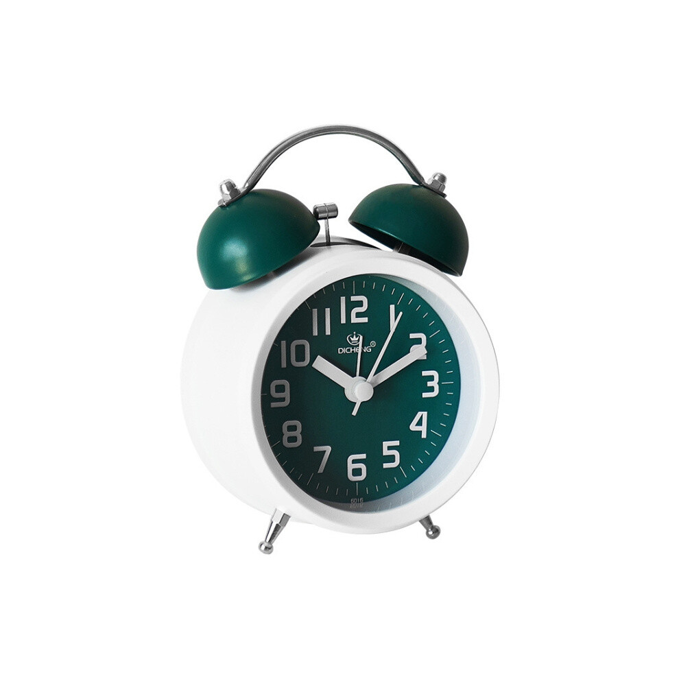 6016 Simple Alarm Clock with Night Light for Students and Bedside Tables (Green)