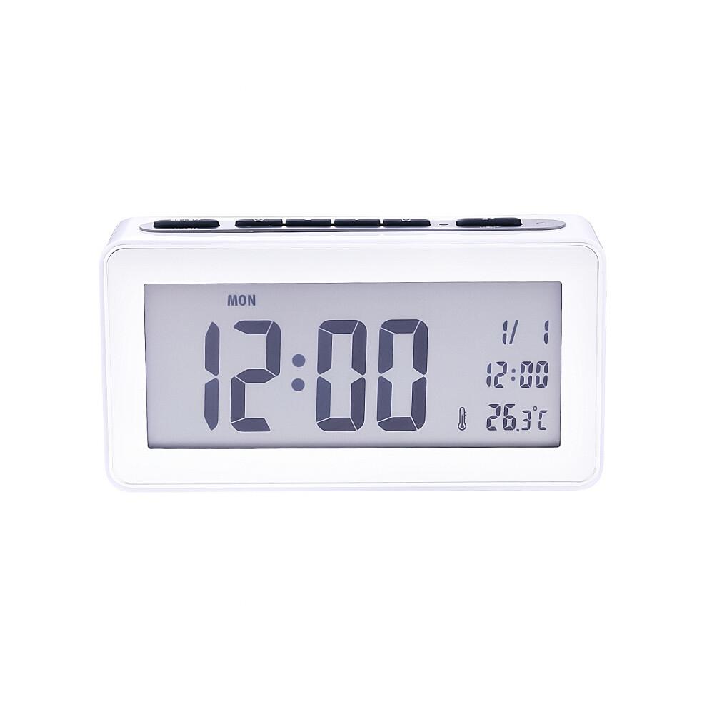 AQ139N LED Display Desktop Alarm Clock (White)