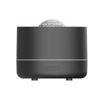 USB Desktop Humidifier With Star Projection Colorful Water Ripple Ambient Light(Black)
