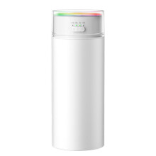 Dazzling Cup Humidifier Large Mist Volume Timing Ambient Light Car Household Large Capacity Humidifier, Color: Plug-in White