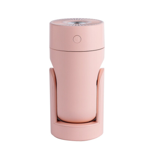 L09 USB-powered rotatable seven-color night light humidifier (pink)