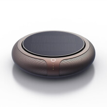 Intelligent Formaldehyde Removal Haze Negative Ion Solar Car Air Purifier(Gold)