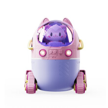 MJ066 220ML Portable Desktop Cute Cartoon Tank Car Air Humidifier with LED Lights, Model:USB(Pink)