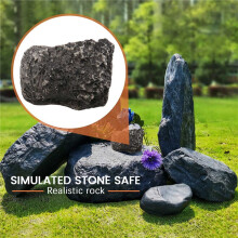 Schlüssel Tresor Stash Hohle Geheimnis Verborgen Lustige Muddy Felsen Stein Kasten Kasten Haus Garten Dekor Sicherheit Geschenk
