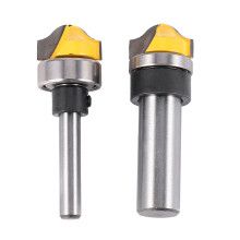 2Pcs 1/2inch/1/4inch Tool Holder Profile Template Milling Cutter Wood Router Drill Woodworking Milling Cutter Wood Milling Cutter Engraving Machine