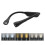 Neckband light, student eye-protecting LED reading light, USB rechargeable book light (black) 1