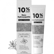 (white) Nano Hydroxyapatite Whitening Toothpaste - 10% Hydroxyapatite Formula, Deeply Repairs Enamel, Effective Whitening, Freshens Breath