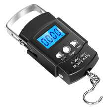 50Kg x 0.01Kg Electronic Digital Handing Pocket Scale 10G Portable Luggage Travel Fishing Scale Kitchen Hook Balance Weighing