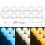 10 LED, luce frontale per specchio da bagno/bagno, con USB e regolazione a tre colori. 1
