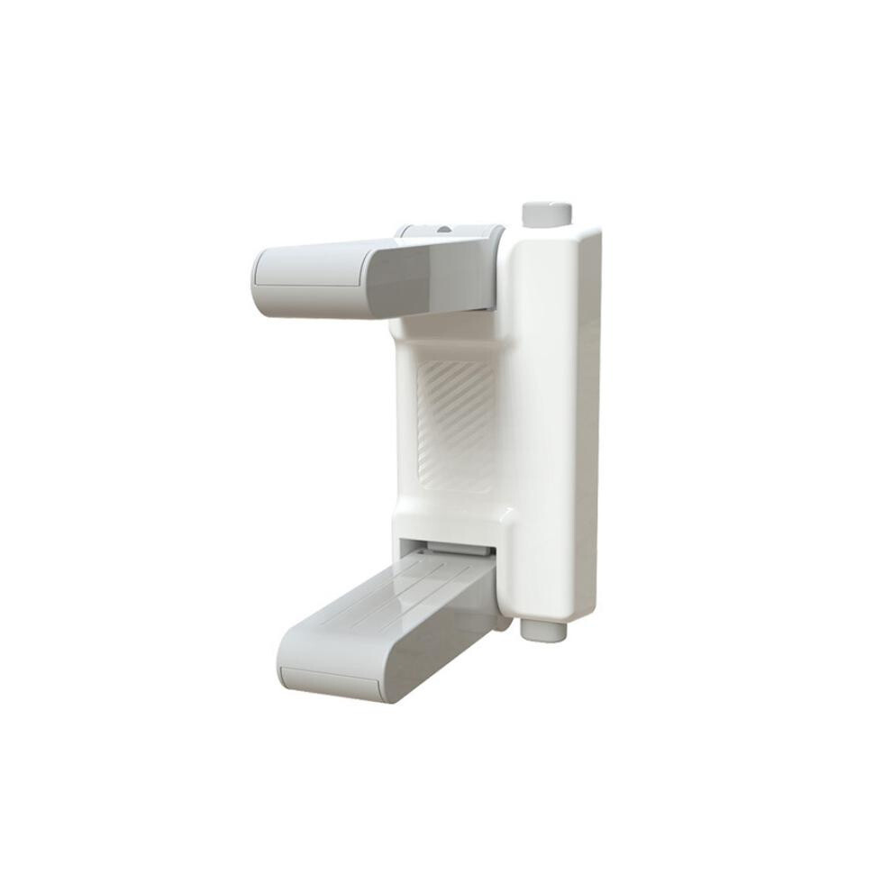 Anti-Open Door Child Security Lock Baby Anti-Theft Door Latch Anti-Cat Dog Doorknob Lock( Gray) White/Gray