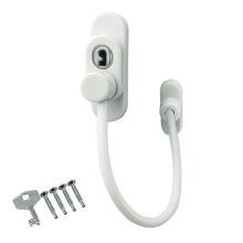 Children High-rise Anti-fall Safety Lock Window Push Limiter, Color: White (Thick)