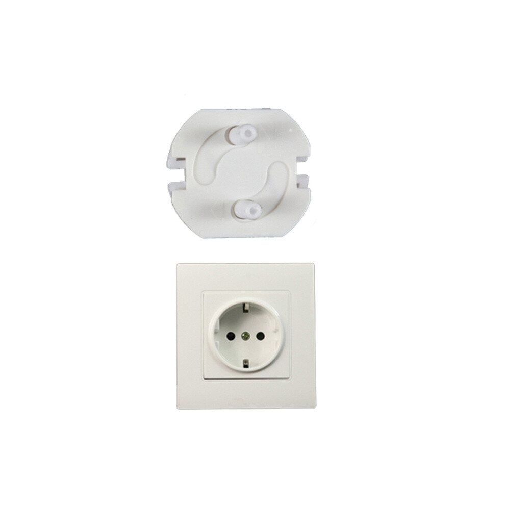 Baby Anti-Shock Eu Standard Socket Cover Child Safety Protection Products(White) 6083684931130