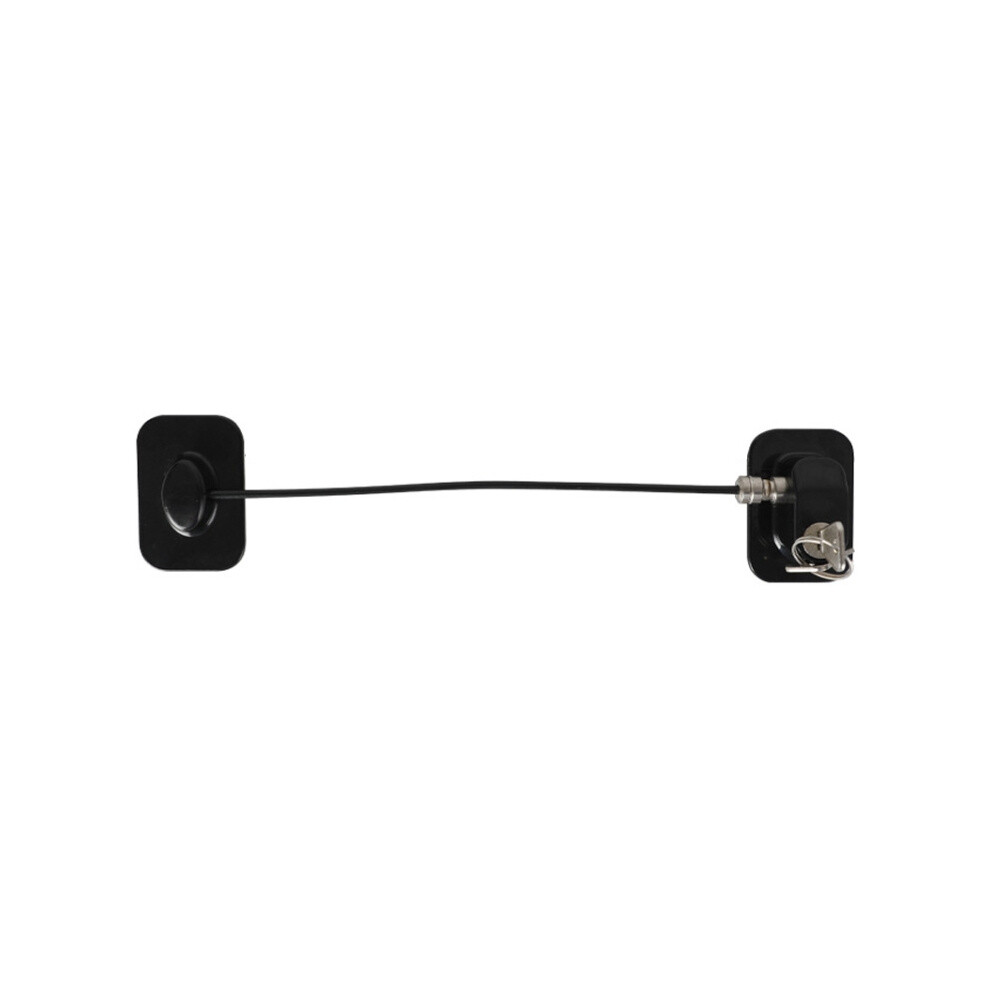 Door And Window Limiters Child Security Anti-Theft Latch With Key(Black) Black
