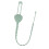 M010087 Strap Súgartha Silicone le haghaidh Teether Leanbh Frith-Thitim, Cosc (Liath/Glas) 1