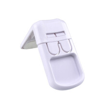 PCS ladekastdeur kinderveiligheidsslot met haakse sluiting (wit)