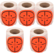5 Selbstklebende Zielaufkleber Robustem Kunststoff, Orange