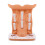 Orange Compact Baby Bottle Draining Rack Plastic Kitchen Organizer 1