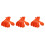 18Pcs Orange Plastic Chinese Soup Spoons Multipurpose Ladle for Ramen 1
