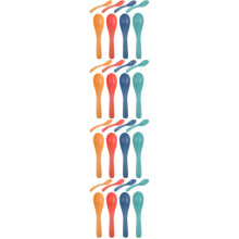 32Pcs Portable Straw Small Dessert and Soup Spoons