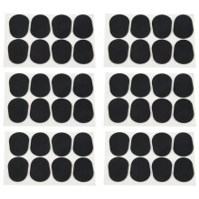 40 Stück Alt-/Tenorsaxophon-Saxophon-Mundstück-Patches Pads Kissen Schwarz --- 0,8 mm