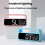LED Ambient Light Bedside Alarm Clock Home Decor Multi-Function Clock With White Light(Green) 4