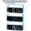 LED Ambient Light Bedside Alarm Clock Home Decor Multi-Function Clock With White Light(Green) 6