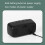 Battery Plug-In Dual-Purpose LED Clock Bedside Alarm Clock, Rectangular Black Surface White Light 5